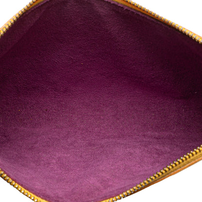 Louis Vuitton Pochette Accessoires Pelle Epi Giallo Tassil 1995 – Made in France