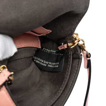 Fendi – Micro Baguette in Pelle Nappa Rosa