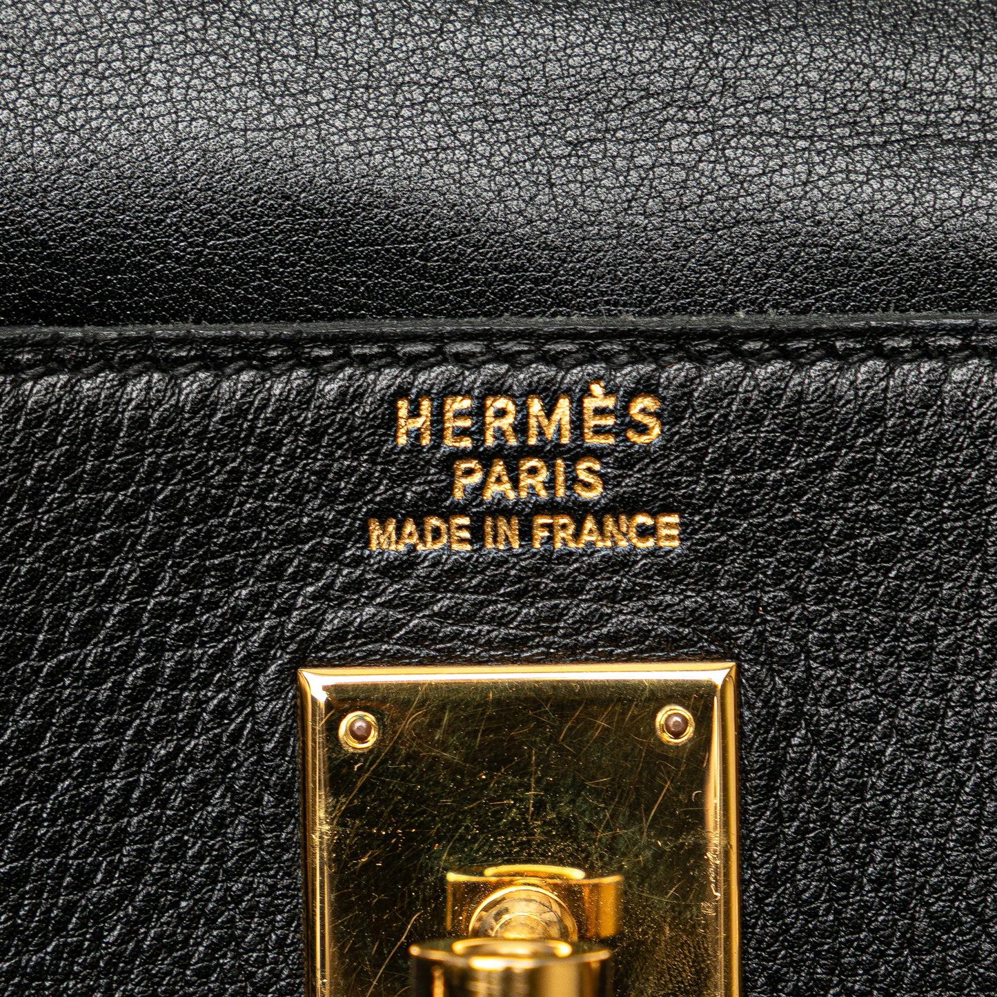 Hermès – Kelly Retourne 35 in Pelle Gulliver Noir (1997)