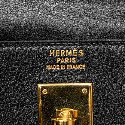 Hermès – Kelly Retourne 35 in Pelle Gulliver Noir (1997)