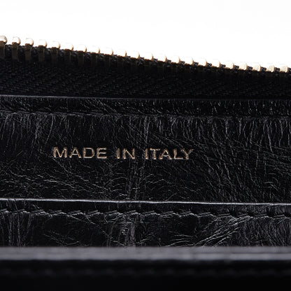Chanel Reissue 2.55 Zip Around Wallet – Pelle di Vitello Invecchiata Trapuntata – Nero