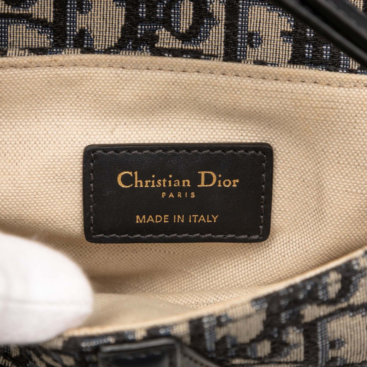 Dior Saddle Bag – Oblique Canvas Blu – 2019