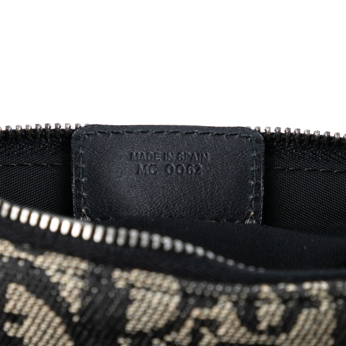 Dior Mini Saddle Pochette in tela Diorissimo – Nero (2002)