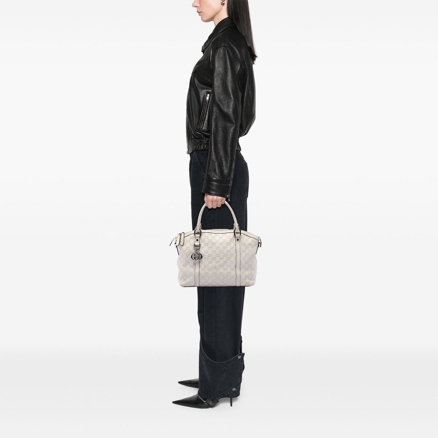 Gucci Dome Guccissima Pelle Avorio – 32 cm