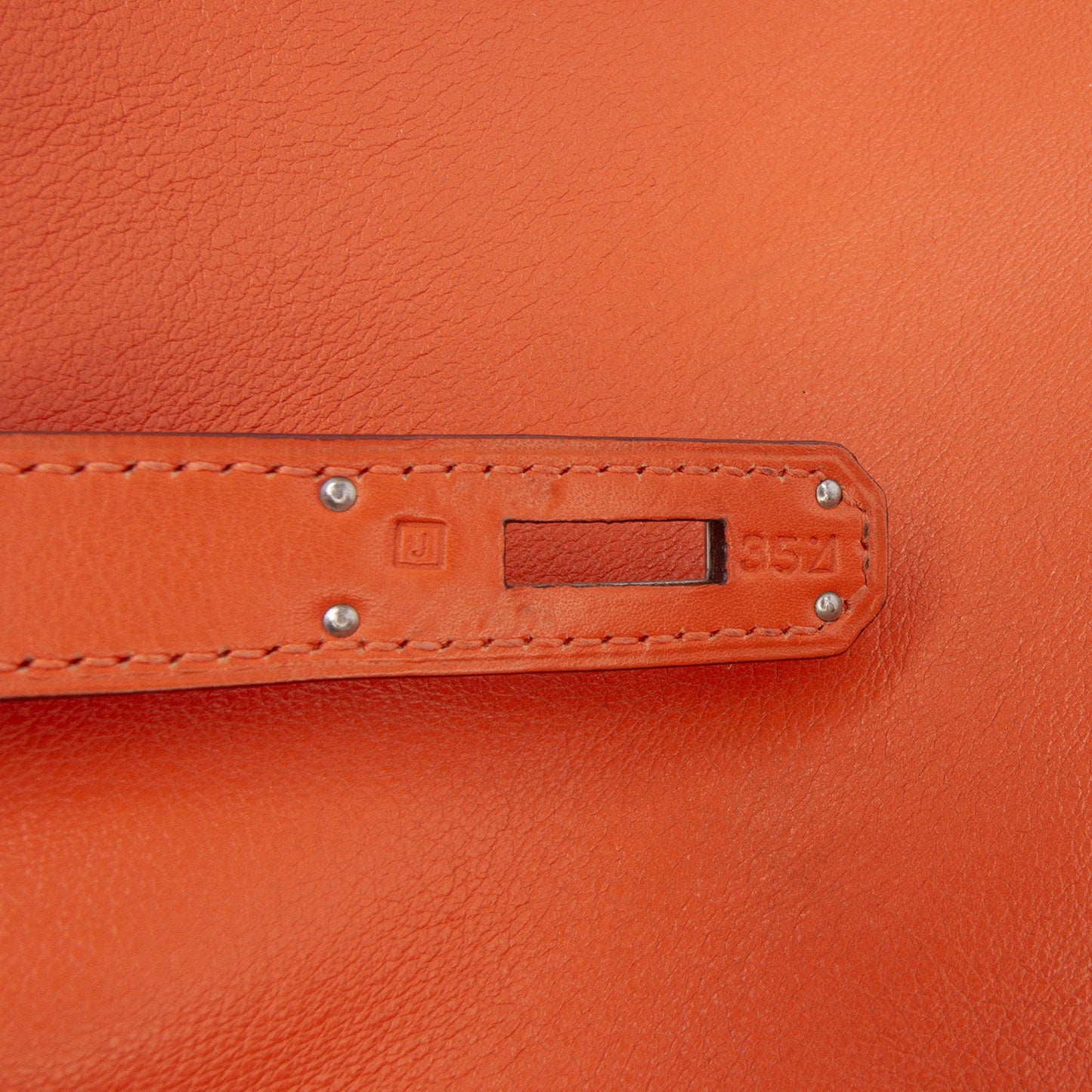 Hermès Kelly II 35 – Swift Orange – Hardware Palladio – 2006 – Full Set
