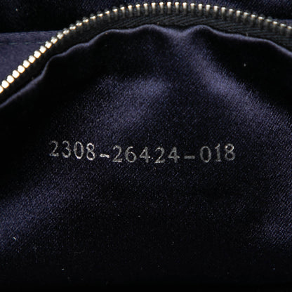 Fendi Baguette Zucchino Tela Blu/Grigio 2000-2010 – 26 cm