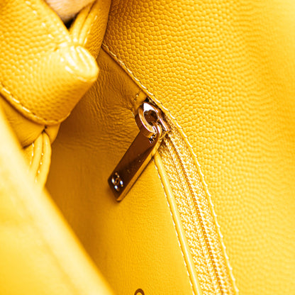 CHANEL – Coco Handle Mini in pelle Caviar Giallo (Serie N4EJX5A9)