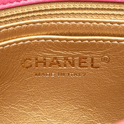 Chanel Pearl Crush Mini Flap Quadrata Pelle d'Agnello Rosa 2019 – 16 cm