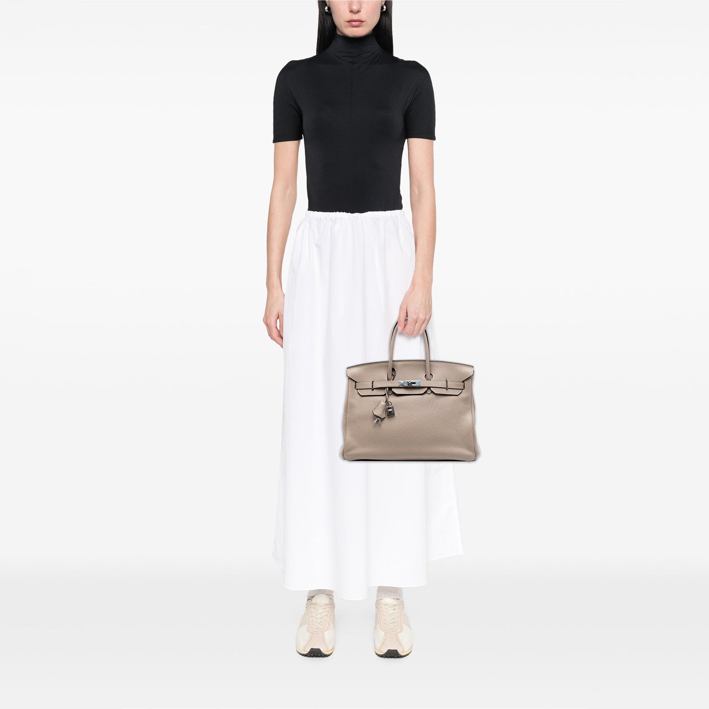 Hermès Birkin 35 Togo Gris Tourterelle Palladium Hardware 2009