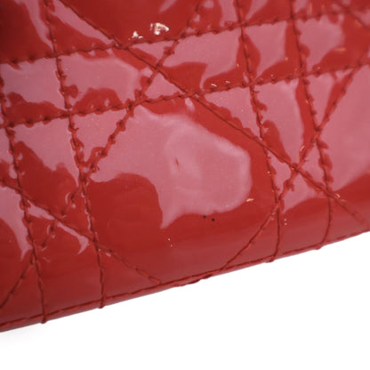 Christian Dior – Portafoglio Lady Dior in Vernice Rosso Corallo – 2014