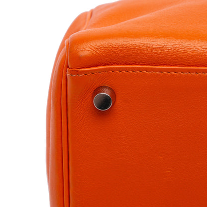 Hermès Kelly II 35 – Swift Orange – Hardware Palladio – 2006 – Full Set