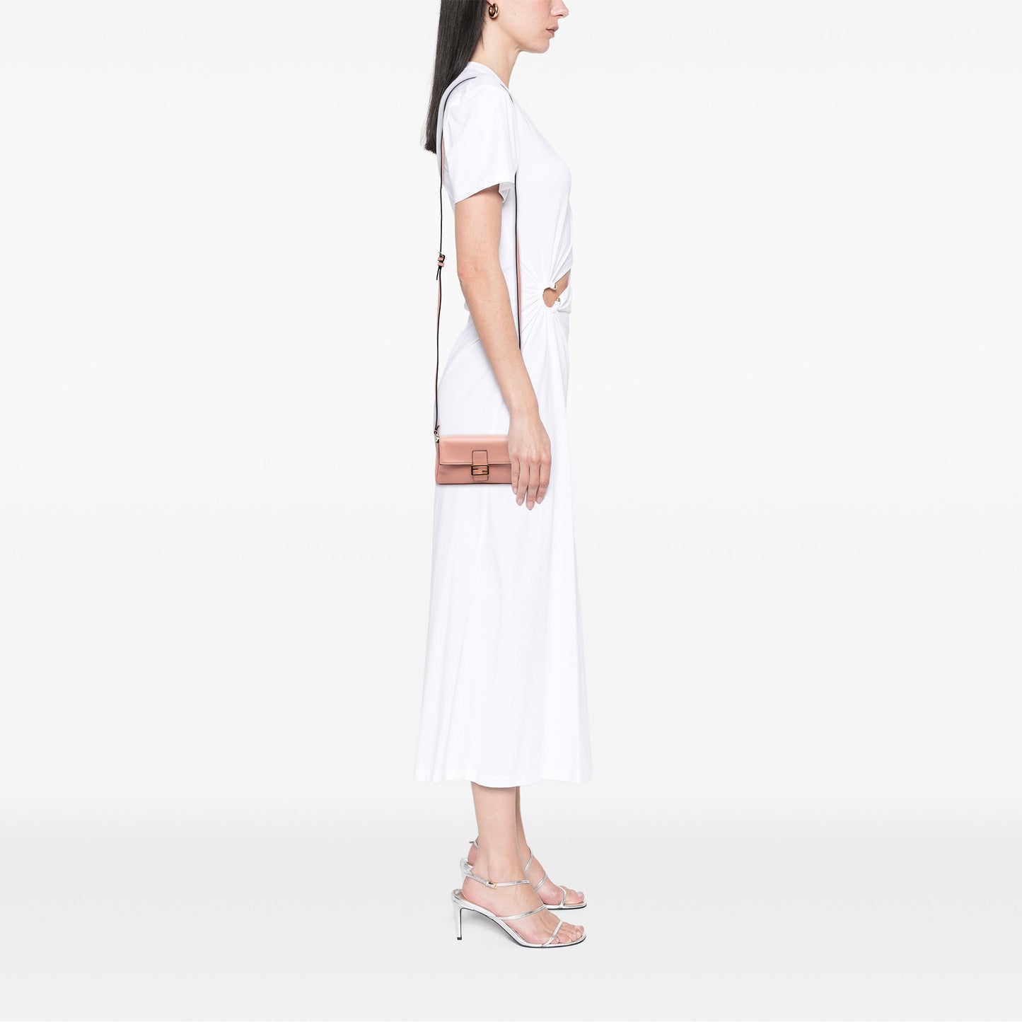 Fendi – Micro Baguette in Pelle Nappa Rosa