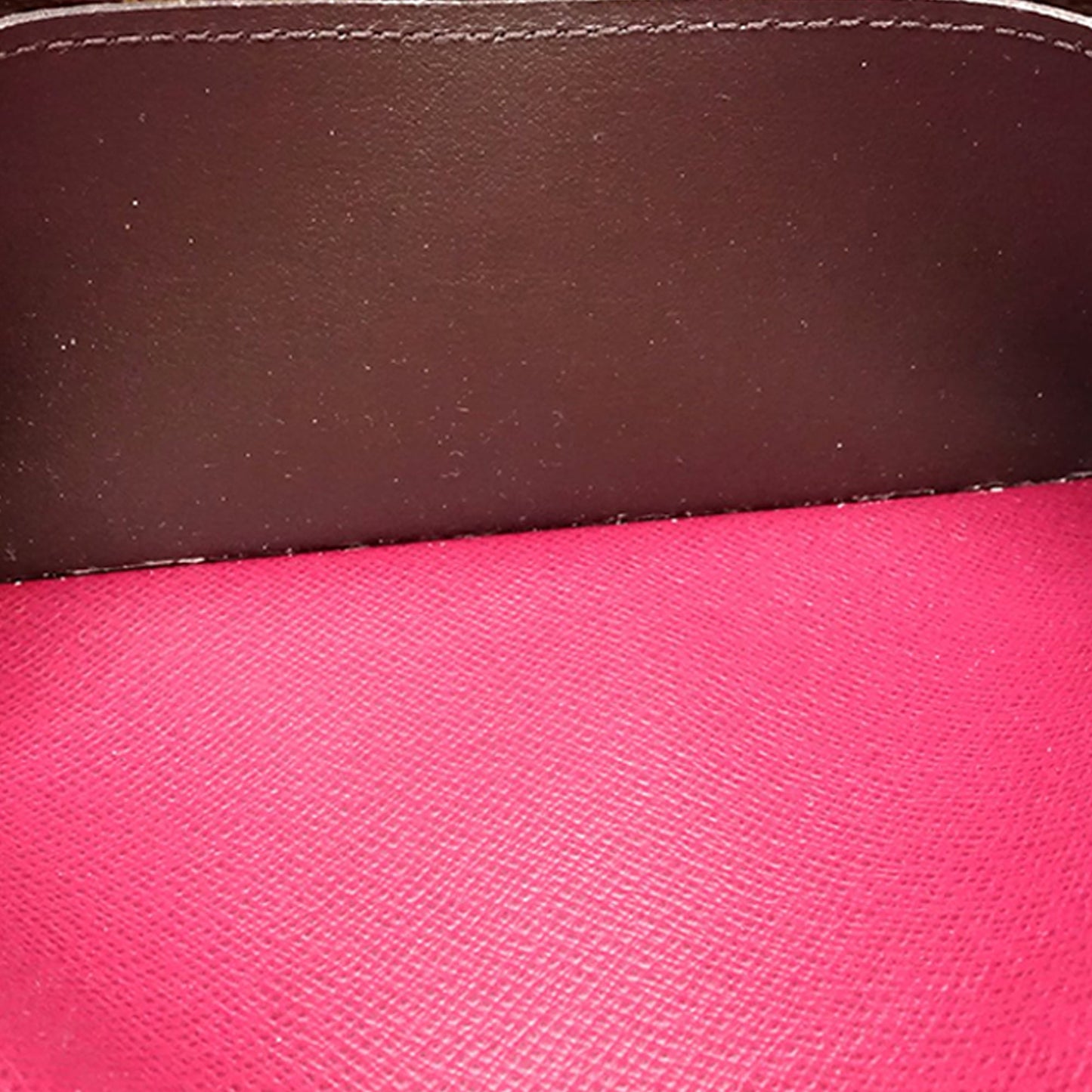 Louis Vuitton Portafoglio Emilie Monogram Canvas Fodera Rosa Fuchsia — Made in France
