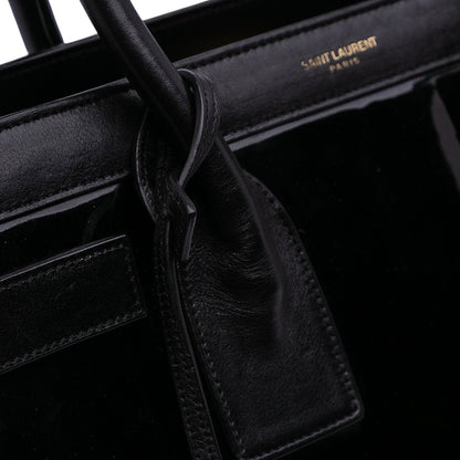 Saint Laurent Sac de Jour Large in pelle verniciata nera – 2014