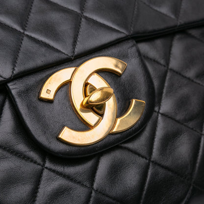Chanel Maxi XL Single Flap in Pelle di Agnello – Nero (1994-1996)