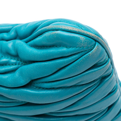 Miu Miu Matelassé Shoulder Bag – Pelle di Agnello Trapuntata – Blu