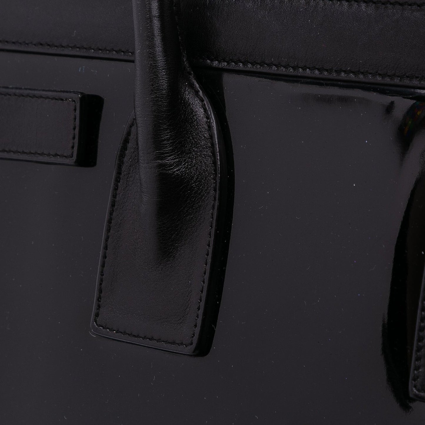 Saint Laurent Sac de Jour Large in pelle verniciata nera – 2014