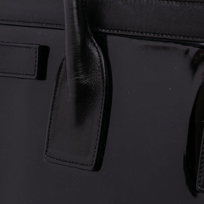 Saint Laurent Sac de Jour Large in pelle verniciata nera – 2014