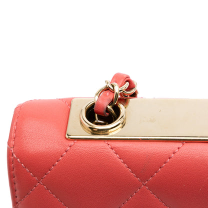 CHANEL – Trendy CC Shoulder Bag Small in pelle di agnello rosa (2016–2017)