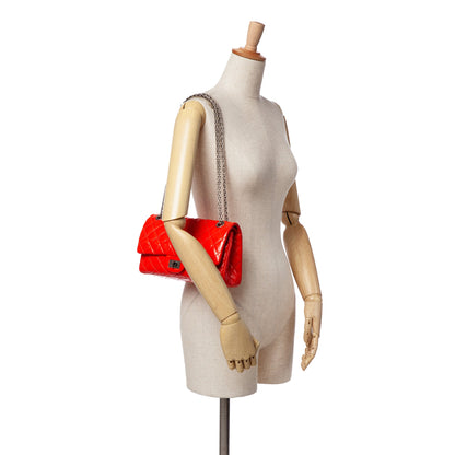 Chanel Riedizione 2.55 Patent Double Flap 225 – Rosso Verniciato