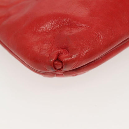Miu Miu – Pouch in Pelle Rossa con Fiocco e Dettagli Dorati