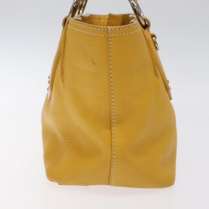 Prada Tote Vitello Daino Manici in Corda Giallo Senape – Metà anni 2000 – 22 cm