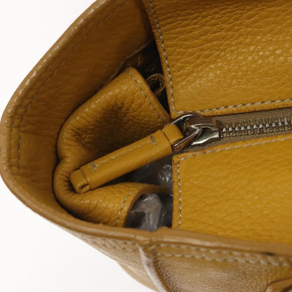 Prada Tote Vitello Daino Manici in Corda Giallo Senape – Metà anni 2000 – 22 cm
