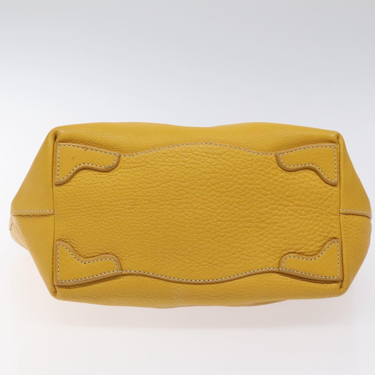 Prada Tote Vitello Daino Manici in Corda Giallo Senape – Metà anni 2000 – 22 cm