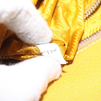 Prada Tote Vitello Daino Manici in Corda Giallo Senape – Metà anni 2000 – 22 cm