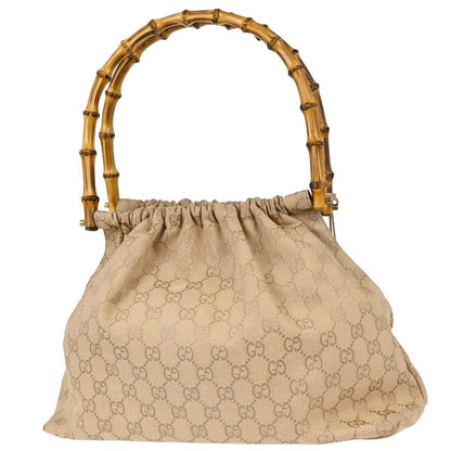 Gucci Bamboo Frame Satchel in Tela GG