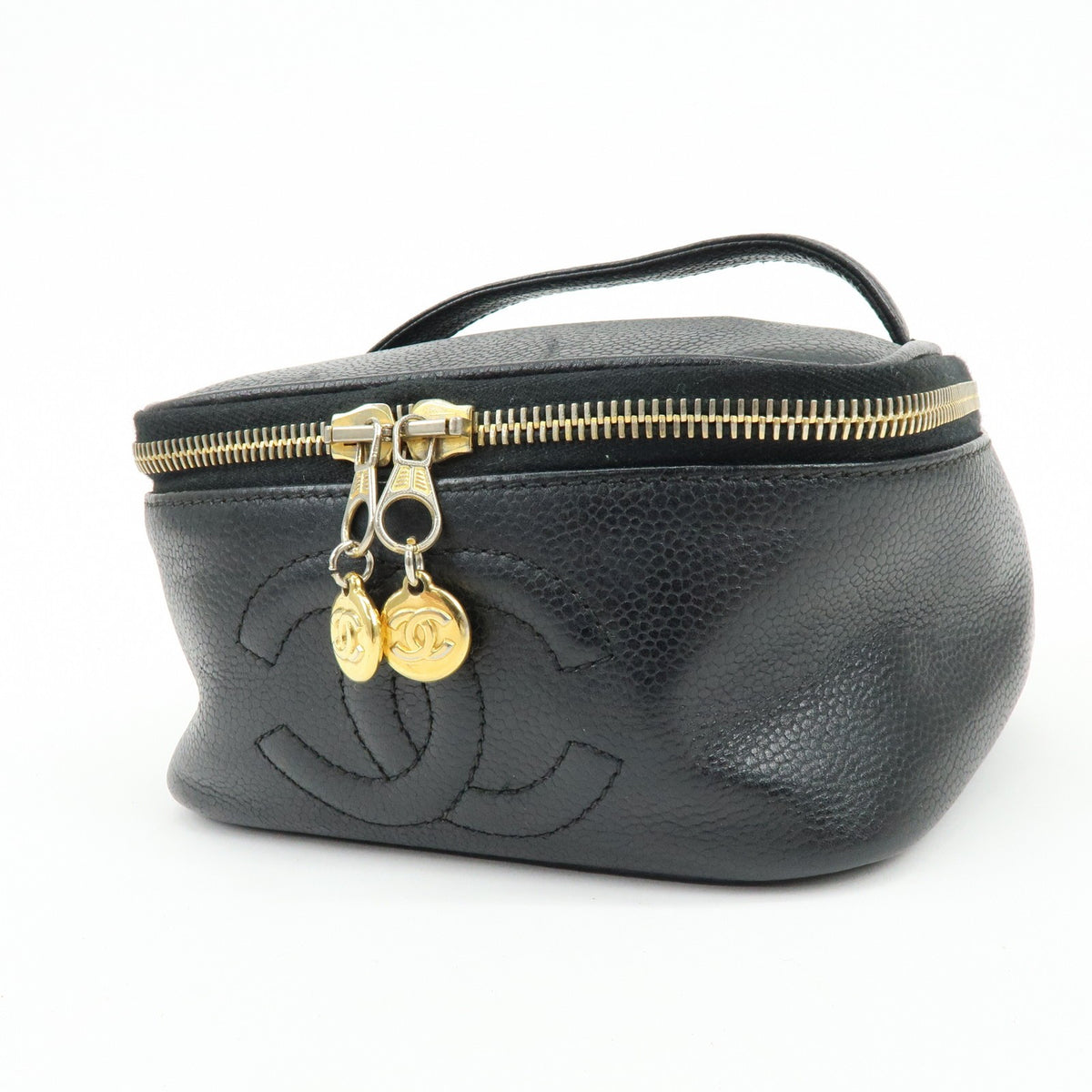 Chanel Beauty Case Logo CC – Caviar nero