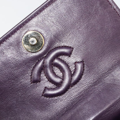 Chanel Camellia Quilted Velvet Mini Flap Bag Viola Prugna Hardware Oro – 15 cm