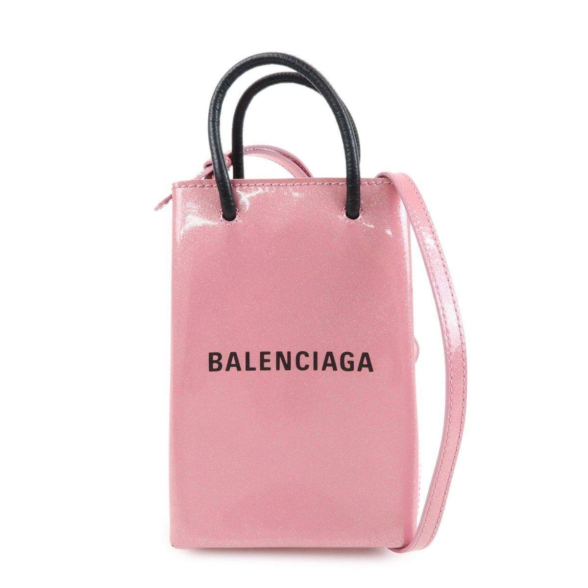 Balenciaga Hourglass Phone Holder – Pelle