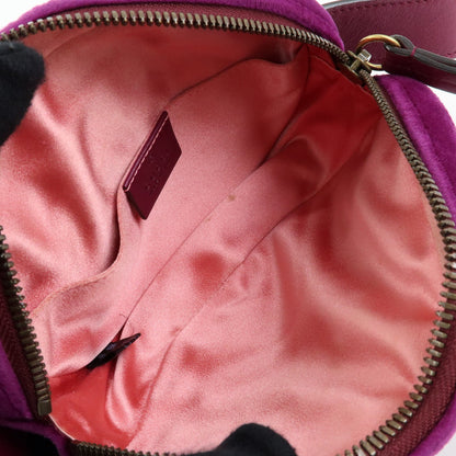 Gucci GG Marmont Marsupio in Velluto Viola