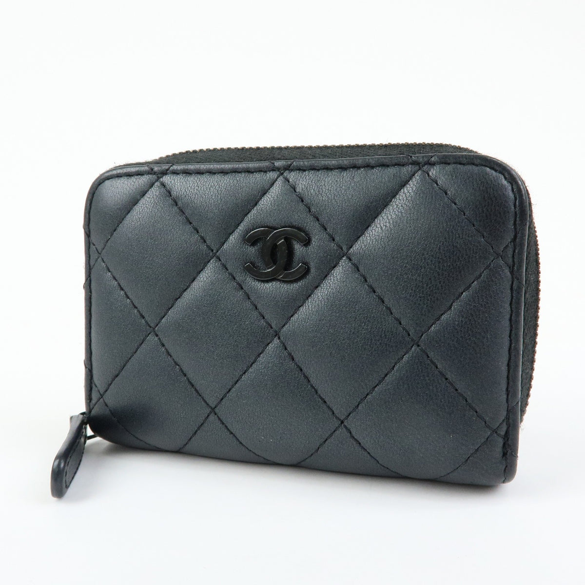 Chanel Portacarte e portamonete con patta CC