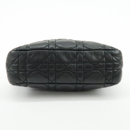 Dior Pochette Lady Dior Cannage – Pelle nera con charm