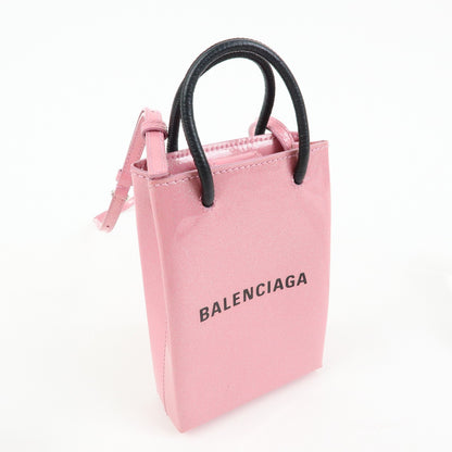 Balenciaga Hourglass Phone Holder – Pelle