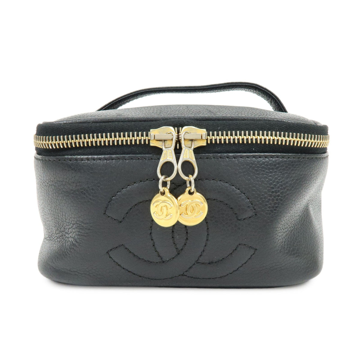 Chanel Beauty Case Logo CC – Caviar nero
