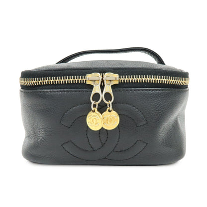 Chanel Beauty Case Logo CC – Caviar nero