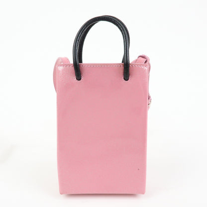 Balenciaga Hourglass Phone Holder – Pelle