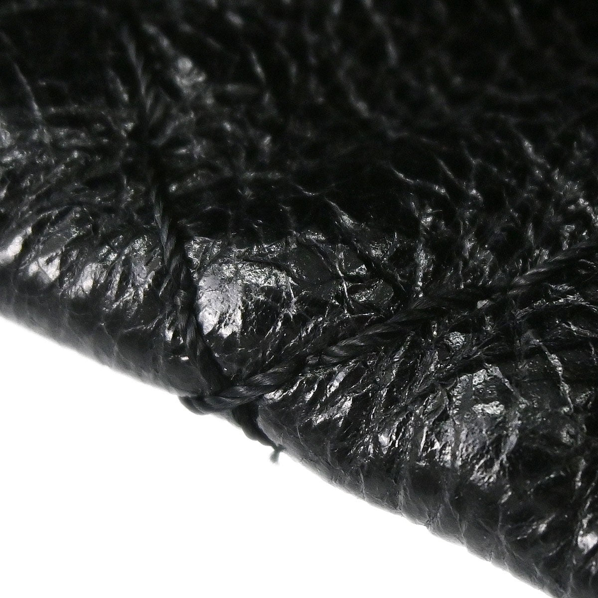 Chanel On the Road Drawstring Bucket Bag Vitello Crinkled Nero Hardware Argento – 29 cm