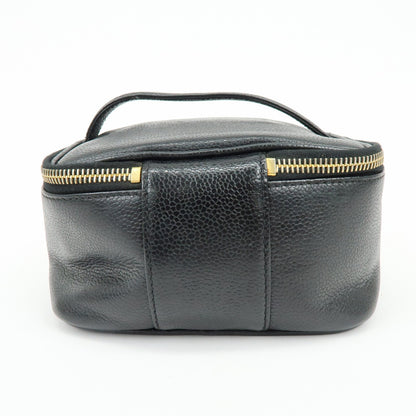 Chanel Beauty Case Logo CC – Caviar nero