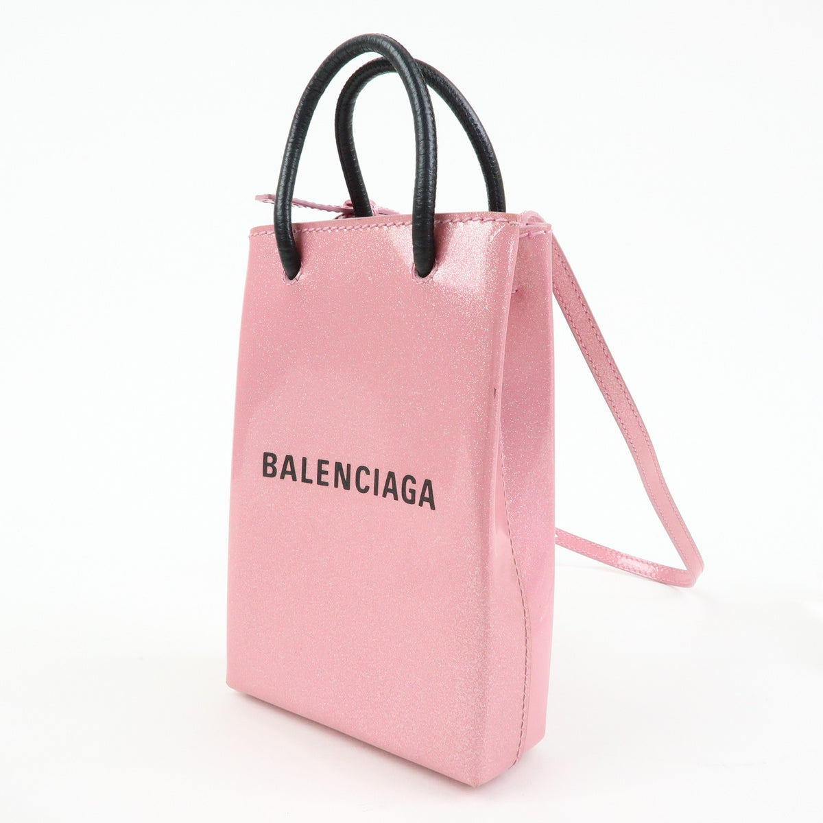 Balenciaga Hourglass Phone Holder – Pelle