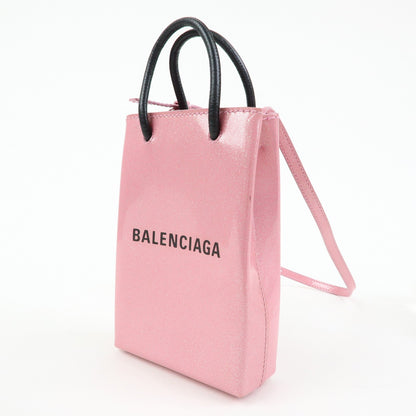 Balenciaga Hourglass Phone Holder – Pelle