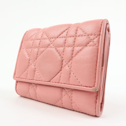 Dior Portafoglio Lady Dior a tre ante
