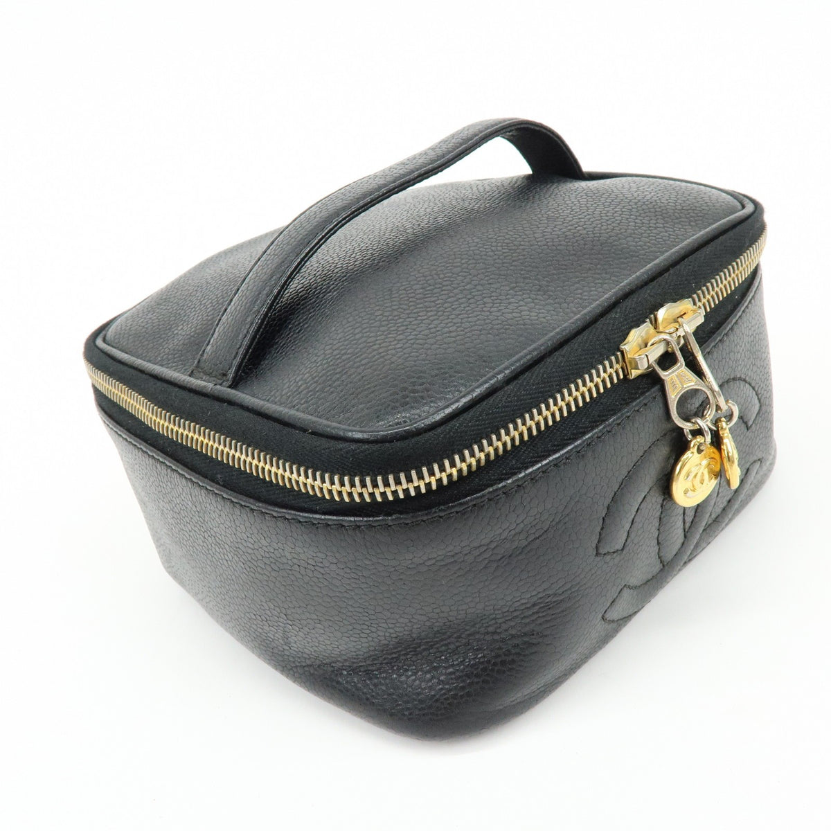 Chanel Beauty Case Logo CC – Caviar nero
