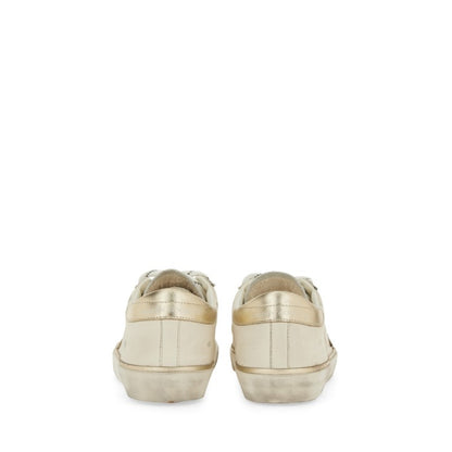 Golden Goose – Super-Star Sneaker in Pelle Bianca con Dettagli Oro – FW25 n36