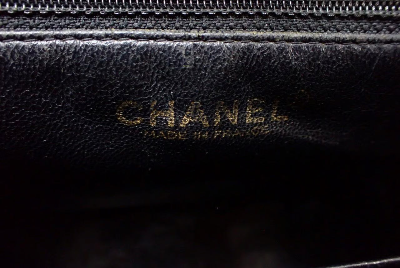 Chanel Shopping Tote – Pelle Caviar Trapuntata Nera · 24 cm
