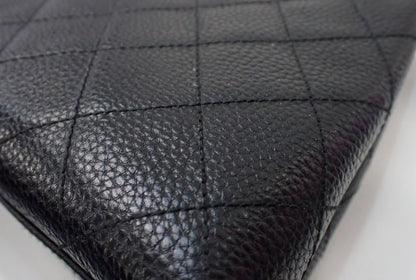 Chanel Shopping Tote – Pelle Caviar Trapuntata Nera · 24 cm