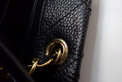 Chanel Shopping Tote – Pelle Caviar Trapuntata Nera · 24 cm